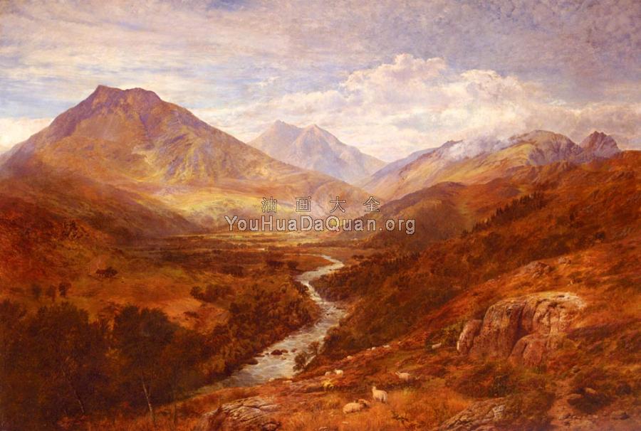 A Welsh Landscape - 乔治·维卡特·科尔